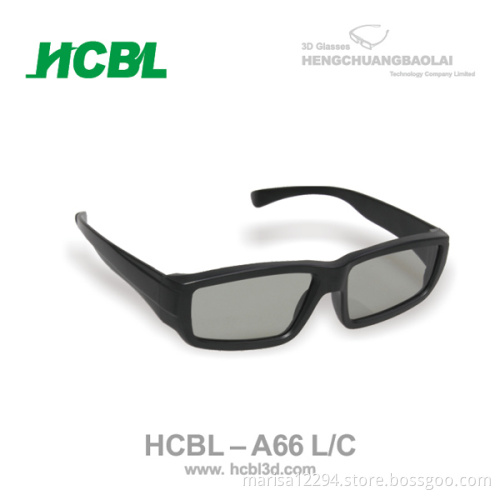 Circular polarized 3d glasses HCBL for 3d moives